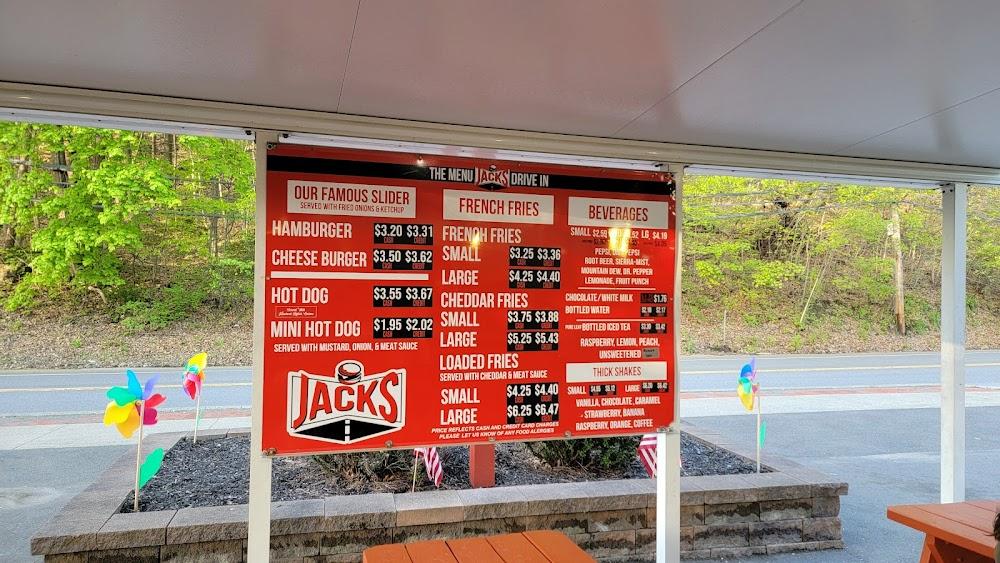 Jack's Drive-In Menu image 1