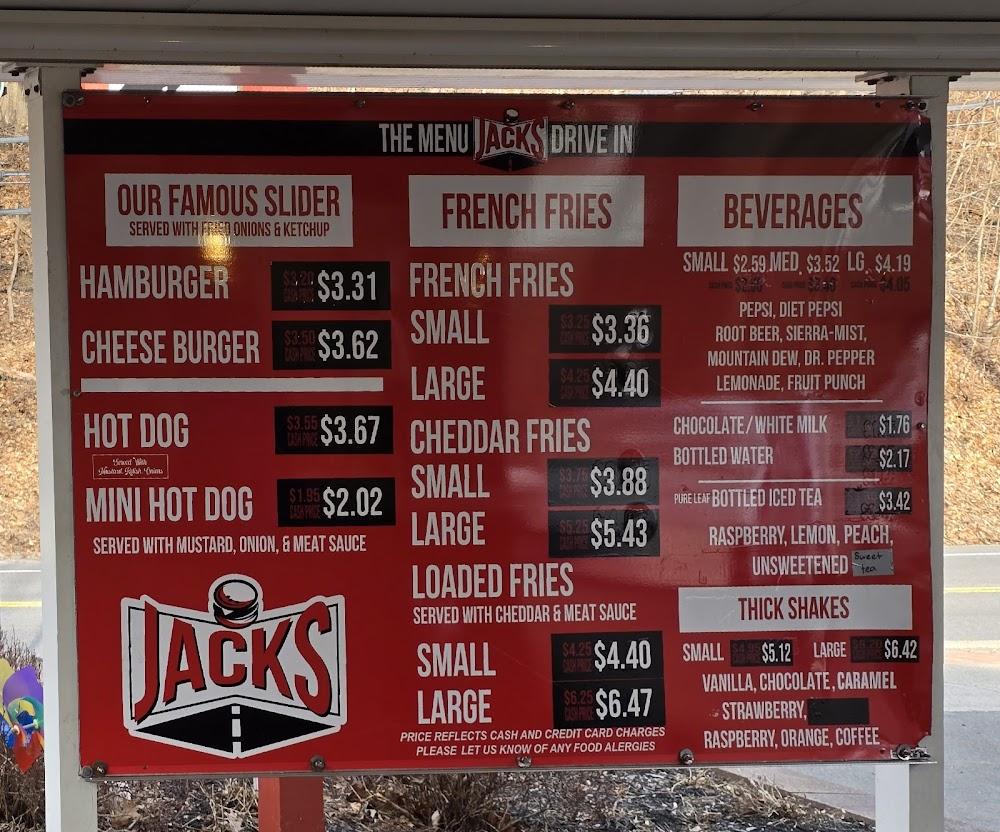 Jack's Drive-In Menu image 2